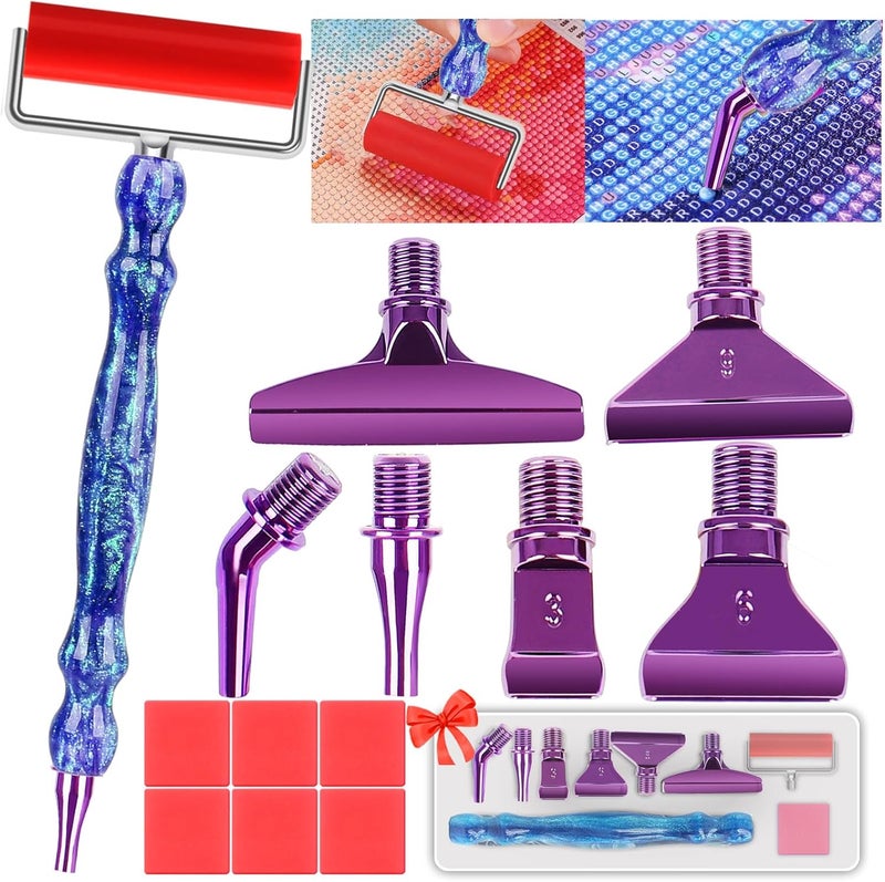 Heyseri Diamond Art Pens, 14PCS Ergonomic Diamond Painting Pen Accessories Tools Set with Screw Steel Metal Pen Tips and 6 Painting Glue Clay, 5D Diamond Painting Tools for Paintings Hobby - Image 1